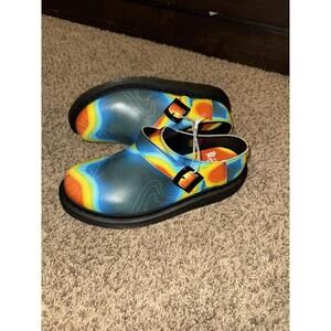 Dr Martens Isham Slip-0n Shoe Clog Mule (M9, W10) Genix Nappa Leather Heat Map